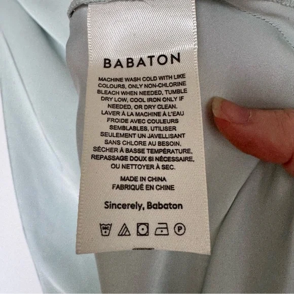 Aritzia Babaton Bellamy Cross Strap Plunge Back Satin Maxi Dress - Picture 9 of 10